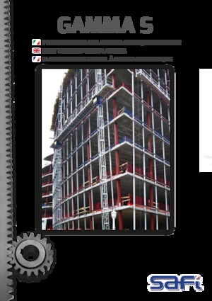 Stožárové šplhací pracovní plošiny Safi GAMMA S 