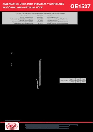 Stavební výtahy Jaso GEI1537