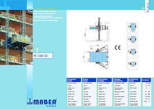 Stavební výtahy Maber MB 3500/120
