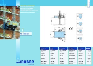 Stavební výtahy Maber MB 3500/120