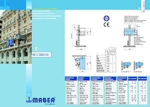 Stavební výtahy Maber MB C 2000/150