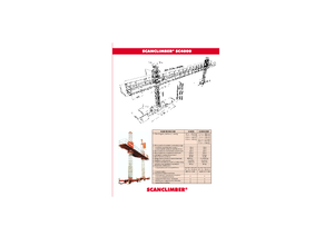 Stožárové šplhací pracovní plošiny Scanclimber SC 4000 D