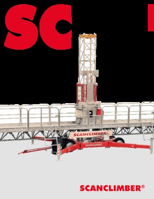 Stožárové šplhací pracovní plošiny Scanclimber Centum SC10000