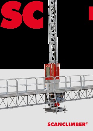 Stožárové šplhací pracovní plošiny Scanclimber Luna SC3500L