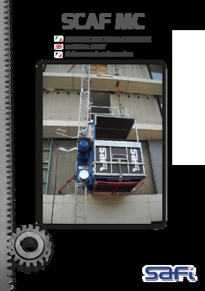 Stavební výtahy Safi SCAF MC/PC