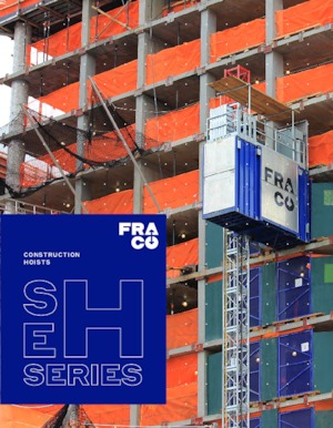 Stožárové šplhací pracovní plošiny Fraco SEH 6000