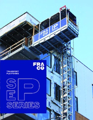 Stožárové šplhací pracovní plošiny Fraco SEP 5000