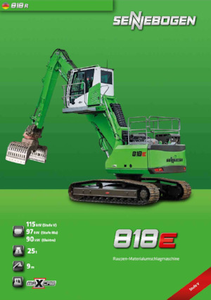 Manipulátory s materiálem Sennebogen 818R E 