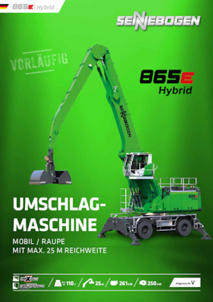 Manipulátory s materiálem Sennebogen 865M E Hybrid 