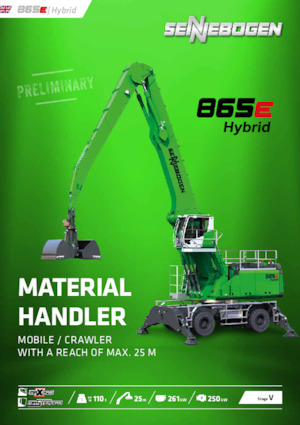 Manipulátory s materiálem Sennebogen 865M E Hybrid 