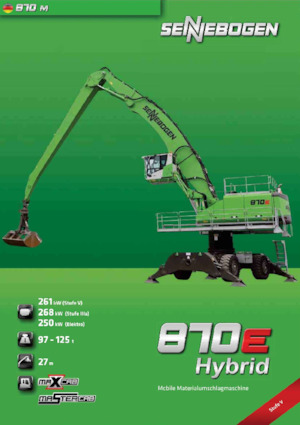 Manipulátory s materiálem Sennebogen 870M E Hybrid 