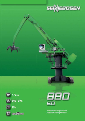 Manipulátory s materiálem Sennebogen 880 EQ