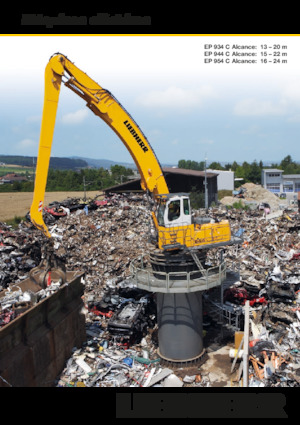 Manipulátory s materiálem Liebherr EP 934 C Litronic