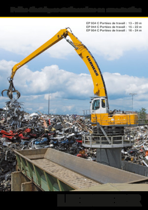 Manipulátory s materiálem Liebherr EP 934 C Litronic