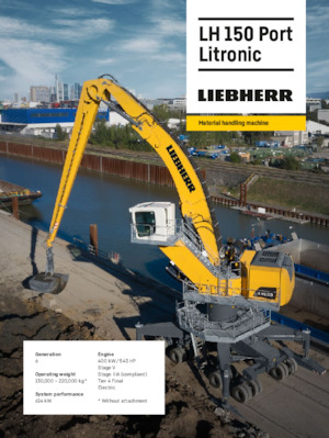 Manipulátory s materiálem Liebherr LH 150 M Gantry Port Litronic