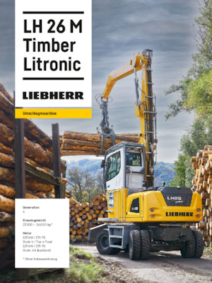 Manipulátory s materiálem Liebherr LH 26 M Timber Litronic
