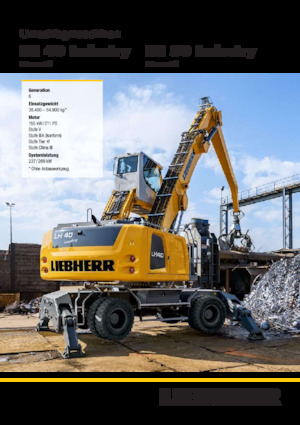 Manipulátory s materiálem Liebherr LH 40 C Industry Litronic
