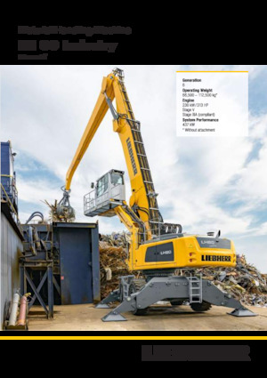 Manipulátory s materiálem Liebherr LH 80 C Industry Litronic