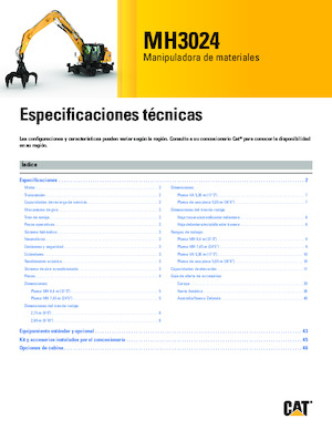 Manipulátory s materiálem Caterpillar MH3024