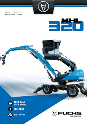 Manipulátory s materiálem Terex-Fuchs MHL320 F