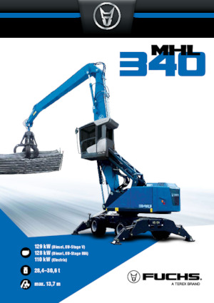 Manipulátory s materiálem Terex-Fuchs MHL340 F