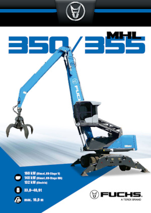 Manipulátory s materiálem Terex-Fuchs MHL350 F