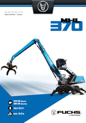 Manipulátory s materiálem Terex-Fuchs MHL370 F