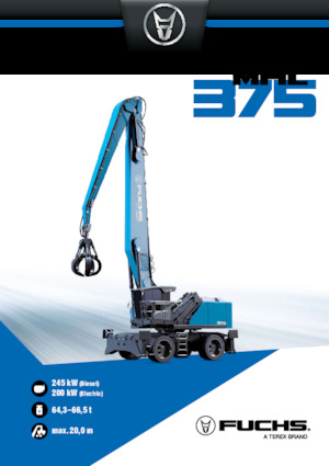 Manipulátory s materiálem Terex-Fuchs MHL375 F