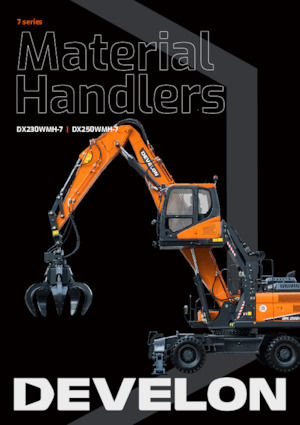 Manipulátory s materiálem Develon DX250WMH-7 