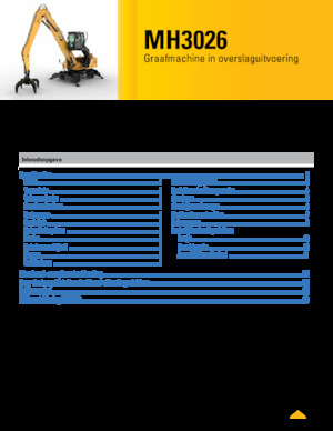 Manipulátory s materiálem Caterpillar MH3026