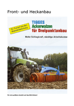 Luční a polní válce Tigges DF 6-260 CRA