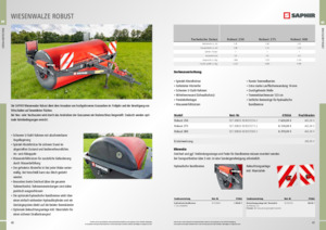 Luční a polní válce Saphir Robust 250 