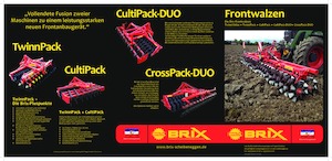 Luční a polní válce Brix Twinn 600 FH