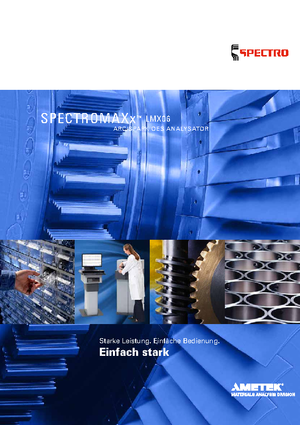 Analyzátory kovů Spectro SPECTROMAXx