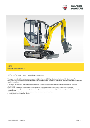 Minirypadla Neuson 1404