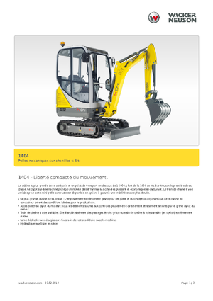Minirypadla Neuson 1404