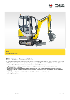 Minirypadla Neuson 1404