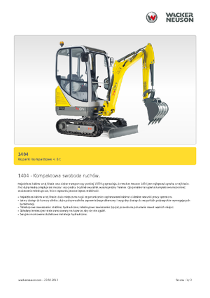 Minirypadla Neuson 1404