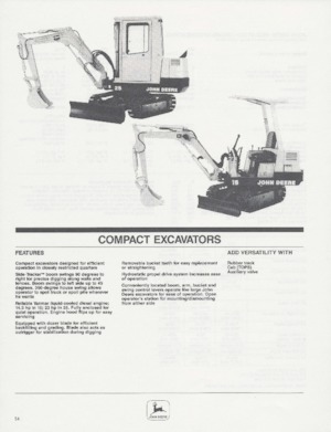 Minirypadla John Deere Construction 25