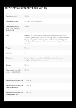 Minirypadla Caterpillar 302.7 CR