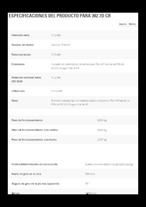 Minirypadla Caterpillar 302.7D CR