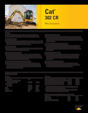 Minirypadla Caterpillar 302 CR