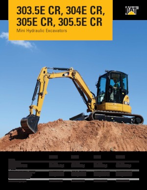 Minirypadla Caterpillar 303.5E CR