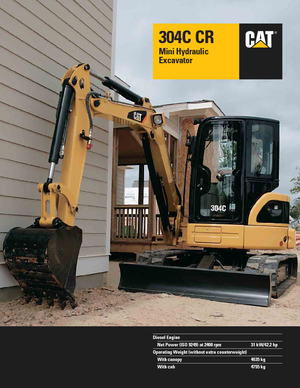 Minirypadla Caterpillar 304C CR