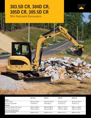 Minirypadla Caterpillar 305.5D