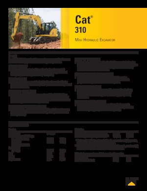 Pásová rypadla Caterpillar 310