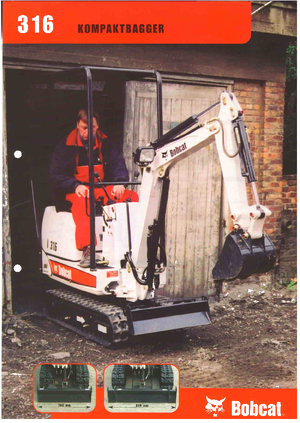 Minirypadla Bobcat 316 D