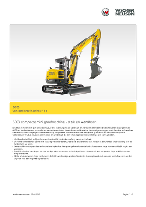 Minirypadla Wacker Neuson 6003