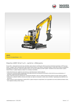 Minirypadla Wacker Neuson 6003