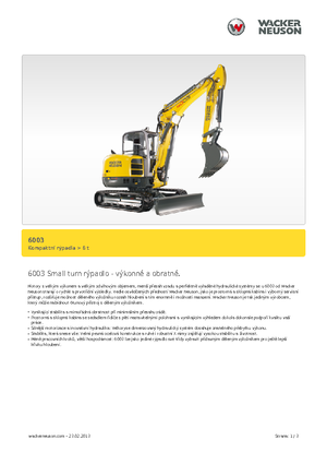 Minirypadla Wacker Neuson 6003